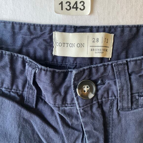 Cotton On Women’s Casual Khaki Shorts size 28. Blue - Picture 8 of 12